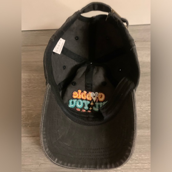 Raised Embroidery Retro “gobble till u wobble” cotton baseball hat Unisex - Picture 8 of 14